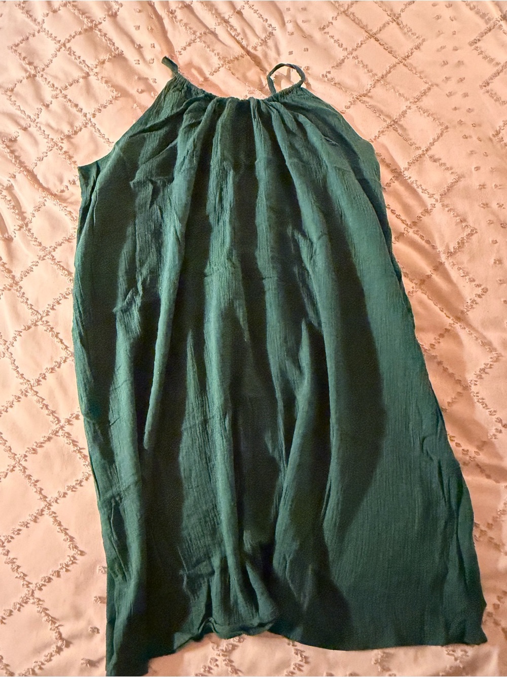 ROE Olive Green Textured Maxi Dress